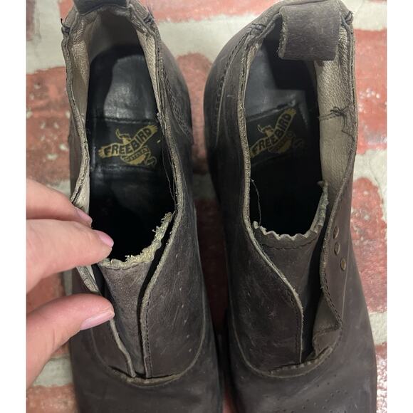 Freebird By Steven Sadie Leather Booties Women’s Size - Picture 8 of 9